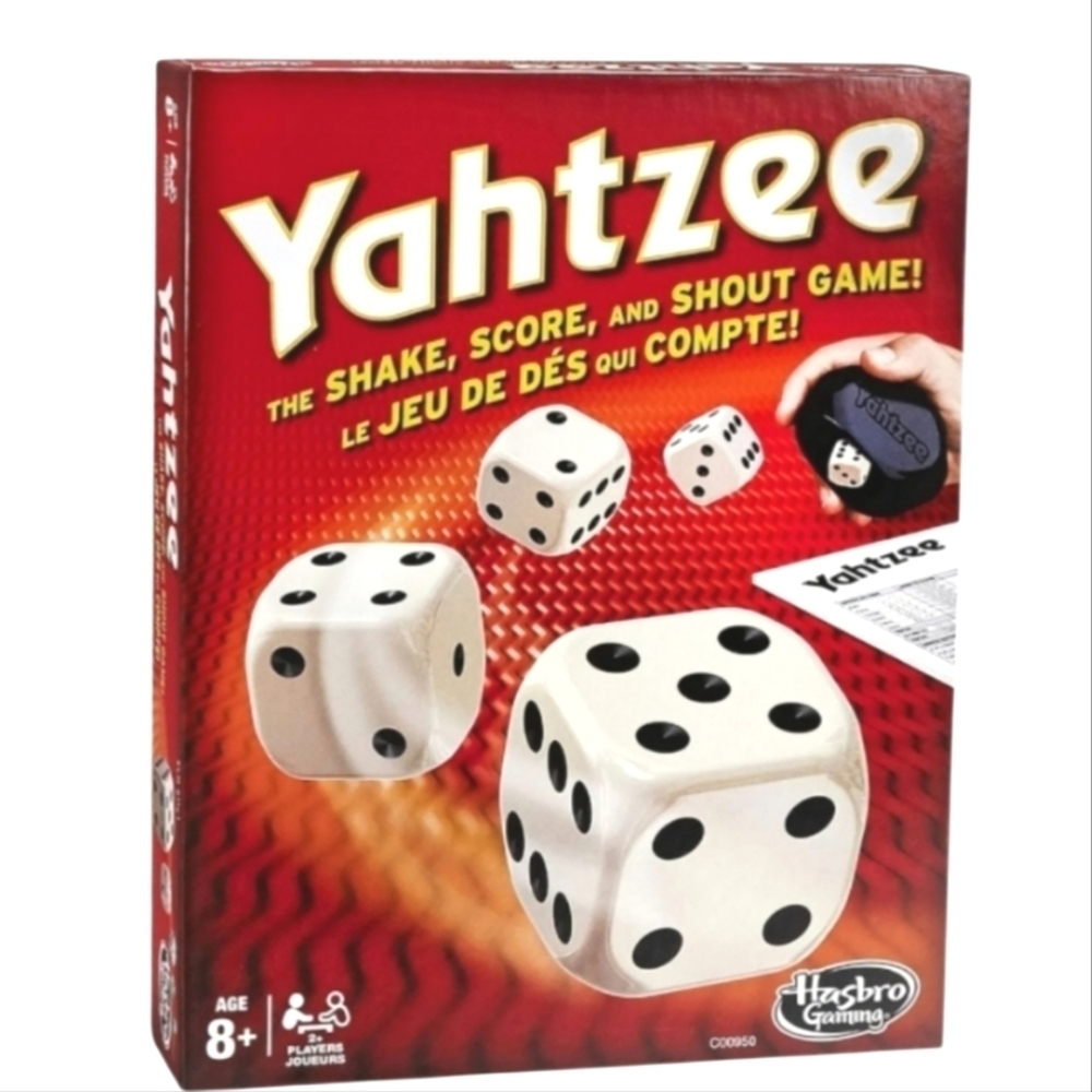NEW! HASBRO Yahtzee Classic Dice Game Ages 8+.